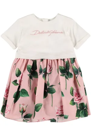 Dolce & Gabbana Robe En Jersey De Coton Imprimé