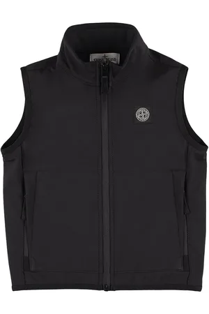 Stone Island Gilet En Nylon Softshell Avec Patch Logo