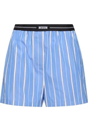 Msgm Short En Popeline De Coton