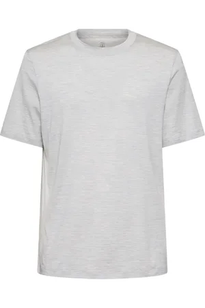 Brunello Cucinelli T-shirt En Jersey De Coton Et Soie