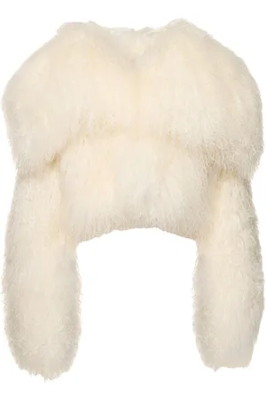 The Attico Manteau Oversize En Fourrure Mongole