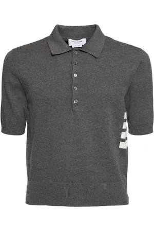 Thom Browne Polo En Jersey De Coton À 4 Bandes