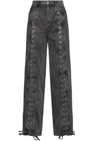 ROTATE Pantalon En Denim Avec Laçage
