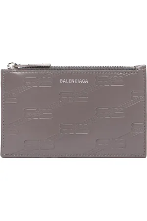 Balenciaga Portefeuille En Cuir À Monogramme Bb