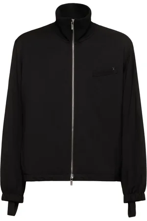 Helmut Lang Veste Bomber Zippée En Laine