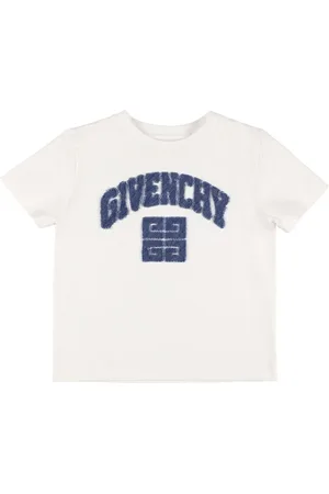 Givenchy T-shirt En Jersey De Coton À Logo En Denim