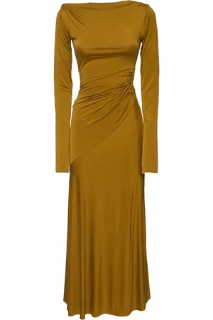 The Andamane Robe Midi En Jersey Imitation Daim Saba