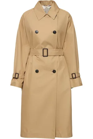 Max Mara Trench-coat Réversible En Gabardine Canasta