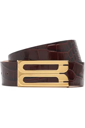 Victoria Beckham Ceinture Embossée Crocodile Jumbo