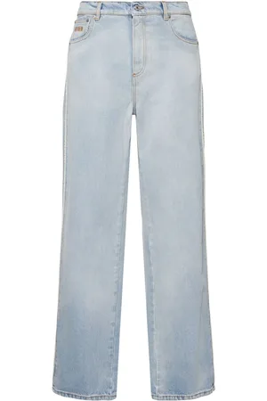 Msgm Jean En Denim De Coton
