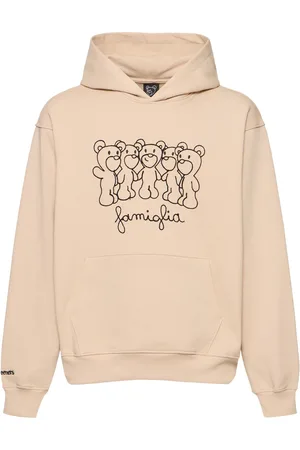 INBETWEENERS Sweat-shirt Unisexe Brodé À Capuche Famiglia
