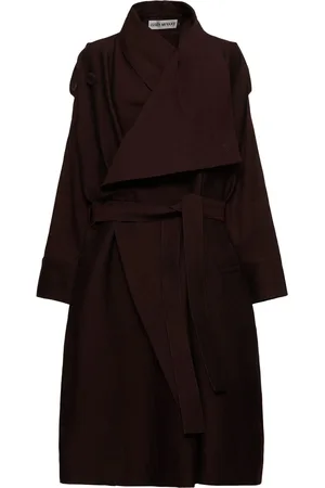 Issey Miyake Manteau En Laine Mélangée Enclothe Washi