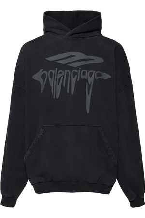 Balenciaga Sweat-shirt En Coton Effet 3d Liquéfié À Capuche