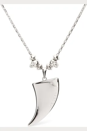 Alexander McQueen Collier En Laiton Tiger Claw