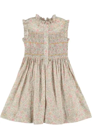 BONPOINT Robe Sans Manches En Coton Imprimé