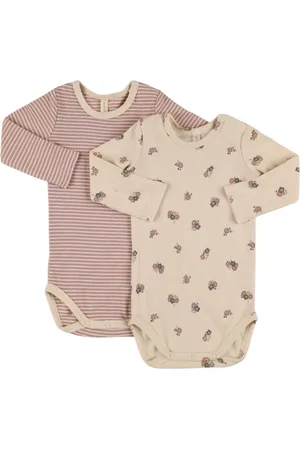 Quincy Mae Lot De 2 Bodys En Coton Imprimé