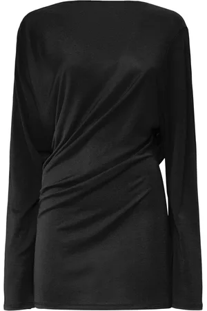 Jacquemus Robe Drapée Manches Longues La Robe Croisiere