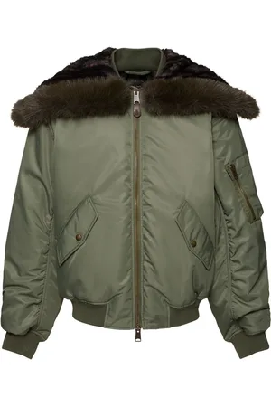 Balenciaga Veste Bomber En Nylon À Capuche