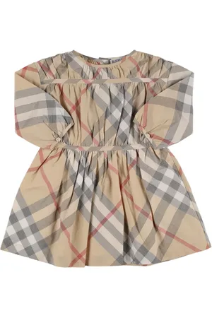 Burberry Robe En Coton À Carreaux