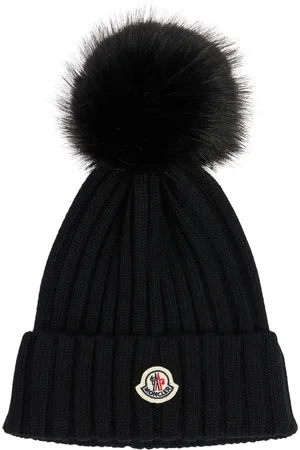 Moncler Bonnet En Laine Ultra-fine À Logo