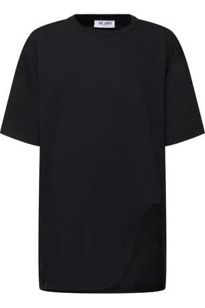 The Attico T-shirt Oversize En Jersey Avec Fente