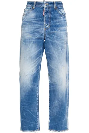 Dsquared2 Jean Droit En Denim Taille Haute Boston