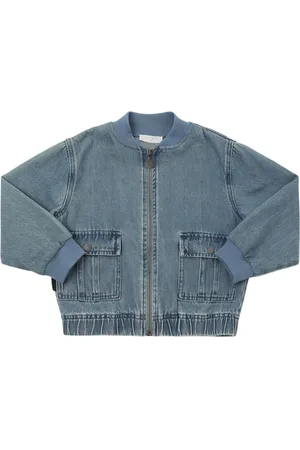 Stella McCartney Veste Bomber En Denim De Coton