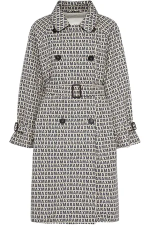 Max Mara Trench-coat En Jacquard À Logo Lucio