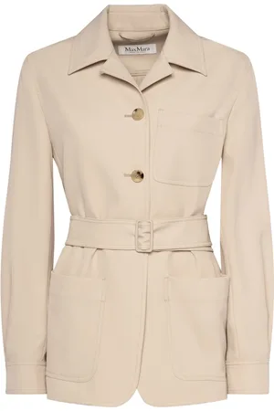 Max Mara Veste En Gabardine Pulvino