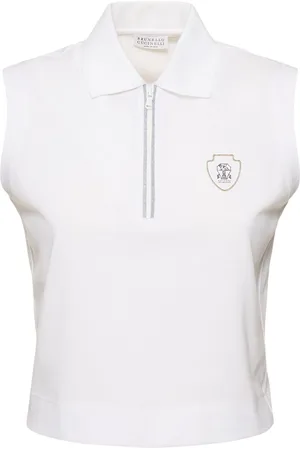 Brunello Cucinelli Polo En Piqué De Coton Stretch