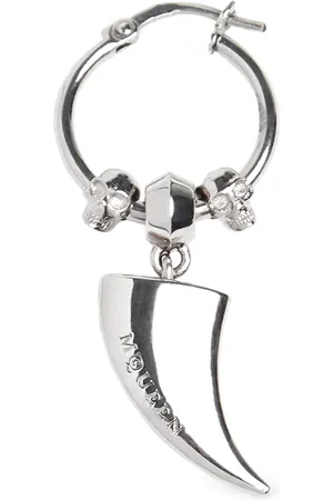 Alexander McQueen Mono Boucle D’oreille En Laiton Tiger Claw
