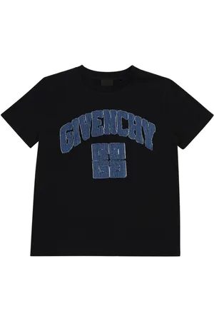 Givenchy T-shirt En Jersey De Coton À Logo En Denim