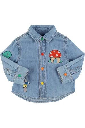 Stella McCartney Chemise En Denim De Coton Brodé