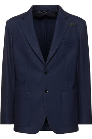 BRIONI Blazer En Cachemire Et Jersey De Coton