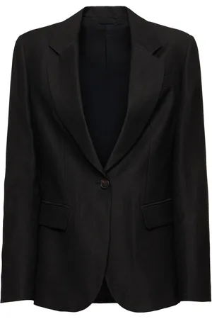 Brunello Cucinelli Blazer En Sergé De Lin Mélangé Fluide