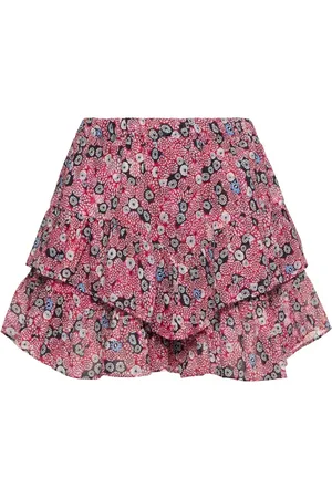 Marant Etoile Jupe Courte En Voile De Coton Imprimé Jocadia