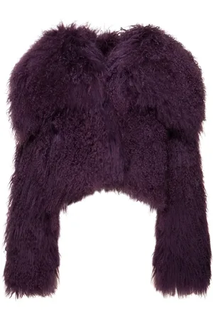 The Attico Manteau Oversize En Fourrure Mongole