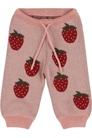 Konges Sløjd Pantalon En Maille Imprimé Fraises