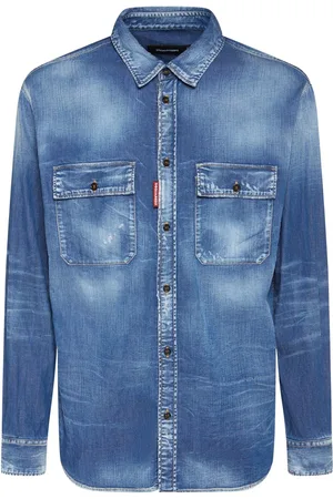 Dsquared2 Chemise En Coton Stretch Worker