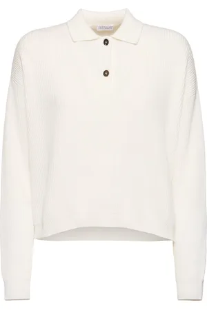 Brunello Cucinelli Polo En Maille De Coton Côtelé