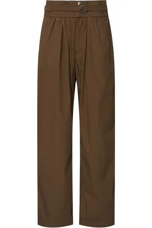 Marant Etoile Pantalon Ample En Coton Mélangé Taille Haute Celia