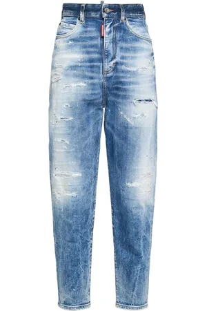 Dsquared2 Jean Droit Stretch Taille Haute 80’s