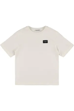 Dolce & Gabbana T-shirt En Jersey De Coton À Logo