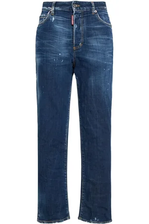 Dsquared2 Jean Droit Taille Haute Boston