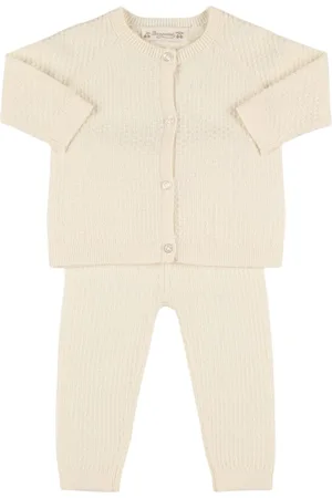 BONPOINT Cardigan & Pantalon En Maille De Coton Mélangé