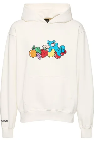 INBETWEENERS Sweat-shirt Unisexe Brodé À Capuche Fruit & Bear