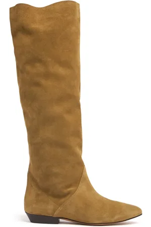 Isabel Marant Bottes Hautes En Daim Sayla-gb 10 Mm