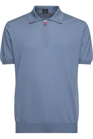 Kiton Polo Zippé En Coton