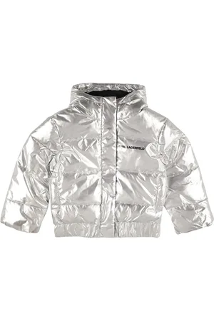 Karl Lagerfeld Blouson Métallisé À Capuche