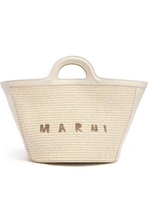 Marni Petit Sac Imitation Raphia Tropicalia